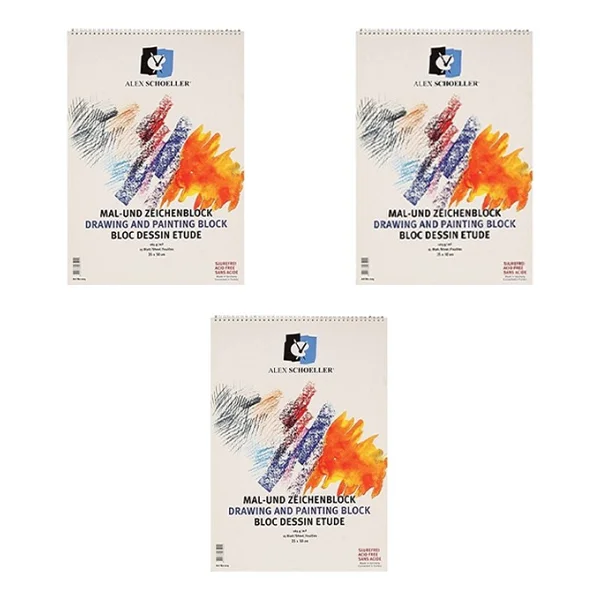 Alex Schoeller Resim Defteri 35 x 50 Spr. 165 gr 15 Yp. - 2 Adet - Görsel 5