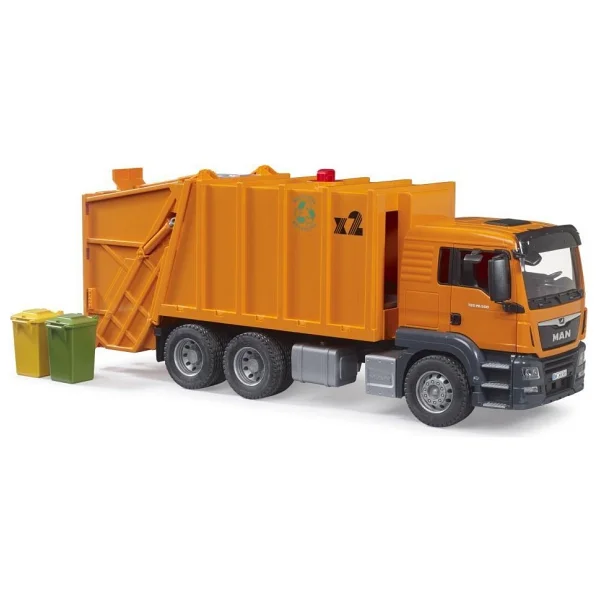 Bruder Man Tgs Turuncu Çöp Kamyonu BR03760 - Görsel 2