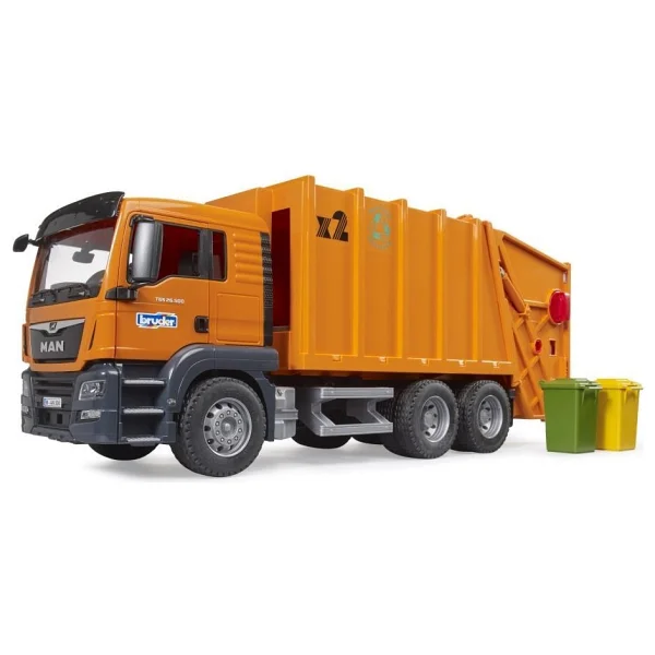 Bruder Man Tgs Turuncu Çöp Kamyonu BR03760 - Görsel 3
