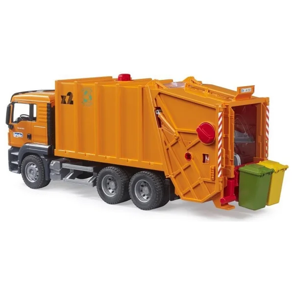 Bruder Man Tgs Turuncu Çöp Kamyonu BR03760 - Görsel 5