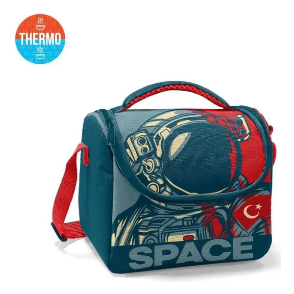 Coral High 11840 Astronot Desenli Termoslu Beslenme Çantası - Görsel 2