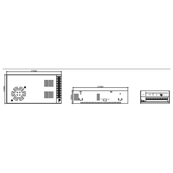 Mervesan MRW-360-12-S 12 VDC 30 Amper Led Trafosu - Görsel 2