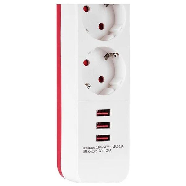 S-link SPG403U USB'li 750 J Anahtarlı 1.5 m 4'lü Akım Korumalı Priz - Görsel 7