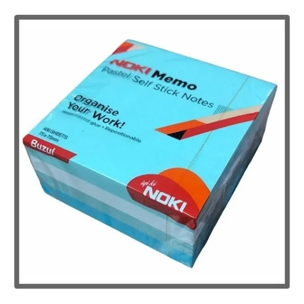 Noki Memo Buzul Küp Blok 75X75 Renkli 400 Yaprak - Görsel 2
