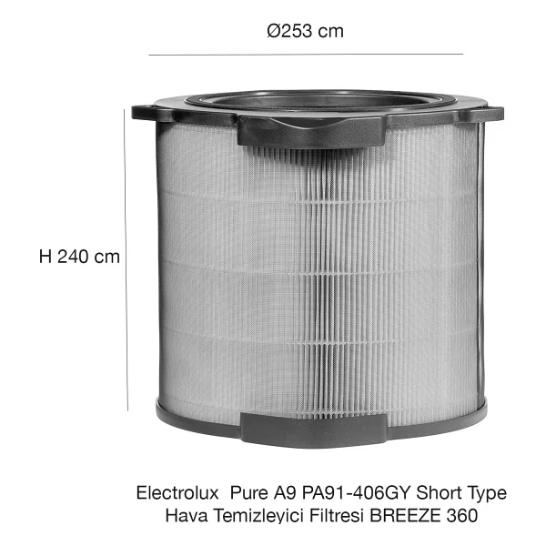 Electrolux BREEZE360 Pure A9 PA91-404GY Hava Temizleme Filtresi EFDBR24 - Görsel 2