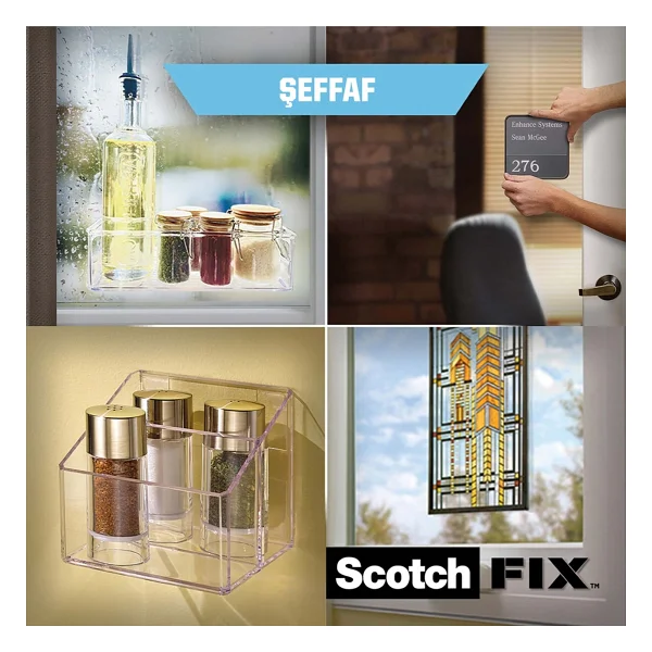 Scotch Şeffaf Montaj Bandı 19 mm x 5m - Görsel 3