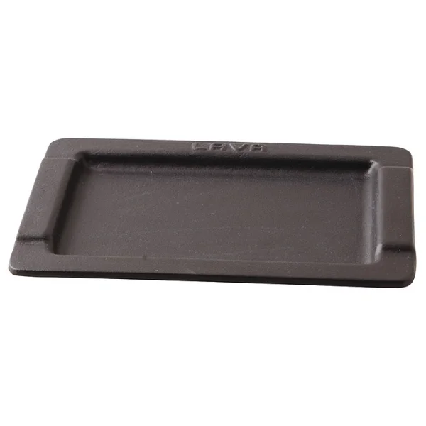 Lava Döküm Dikdörtgen Siyah Servis Tabağı 16x25 cm LV HRC 001 - Görsel 3