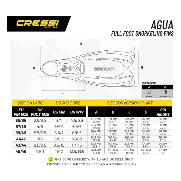 Cressi Agua Short Yüzücü Paleti Balıkmarketim - 35 - 36 - Görsel 5