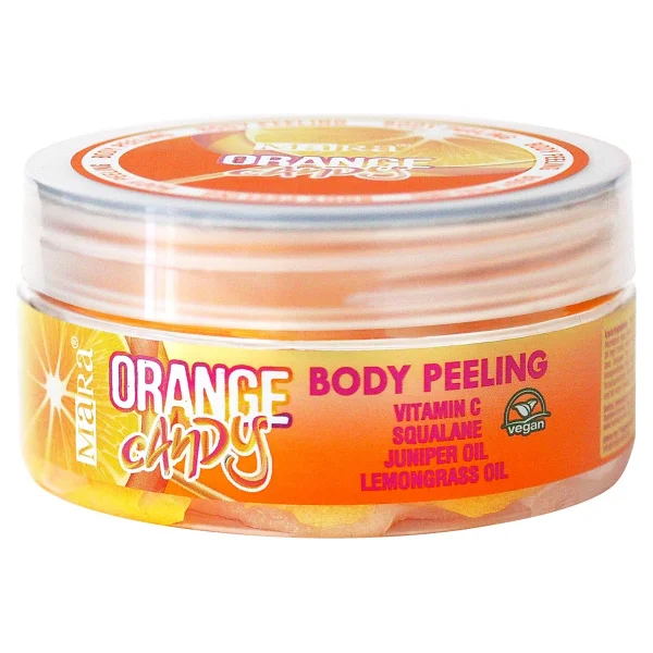 Mara Orange Candy Değerli Yağlar İçeren Portakal Şekeri Vücut Peeling 125 gr - Görsel 3
