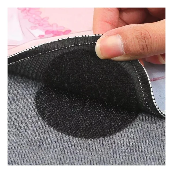 MOR SALKIM HOME Halı Altı Kaydırmaz Cırt Bant 6 Cm Çap (4 Adet-çift ) Siyah - Görsel 3
