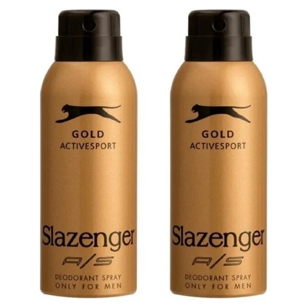 Slazenger Gold Active Sport 150 ml 2 Adet Erkek Deodorant - Görsel 2