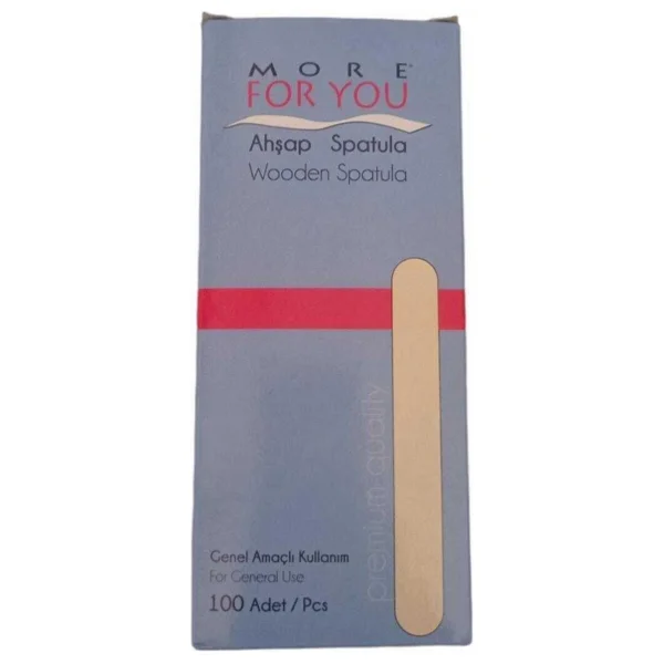More For You Ahşap Ağda Spatulası 100 Adet Spatula - Görsel 2