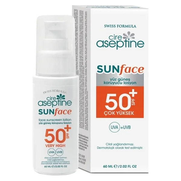 Cire Aseptine Sun Face 60 ml 50 Faktör Güneş Losyonu - Görsel 3