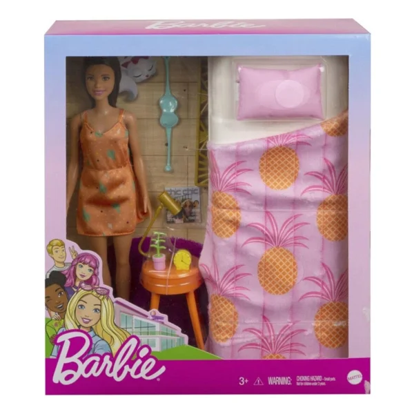 Barbie Bebek ve Yatak Odası Oyun Seti GRG86 - Görsel 3
