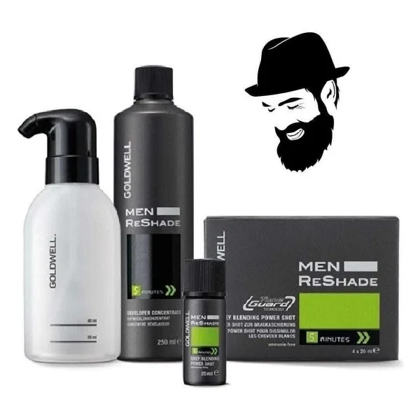 GOLDWELL 7ca Men Reshade 4x20ml + Oksidan Losyon 250ml - Görsel 2