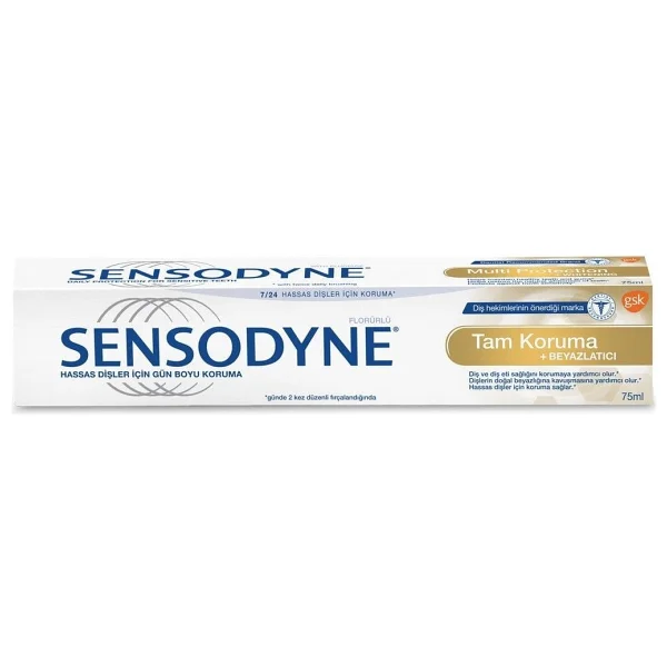 Sensodyne Tam Koruma Beyazlatıcı 75 ml Florürlü Diş Macunu - Görsel 2