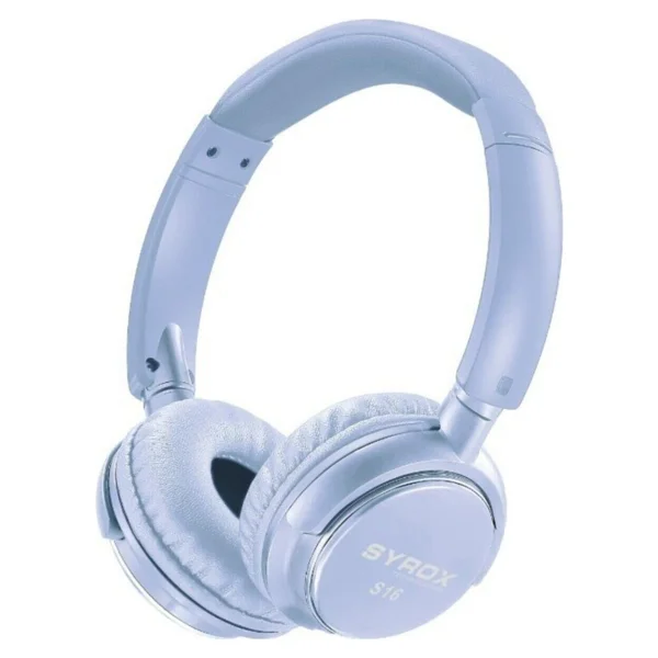 Syrox S16 Kulak Üstü Mavi Bluetooth Kulaklık - Görsel 2