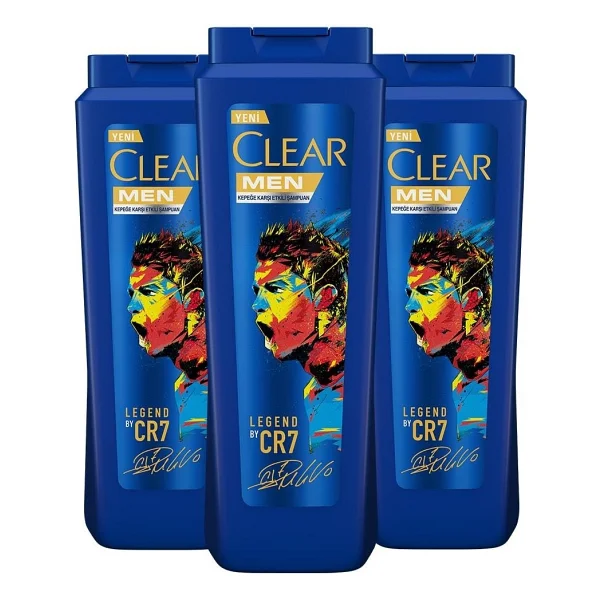 Clear Men Legend By CR7 350 ml 3 Adet Kepek Şampuanı - Görsel 2