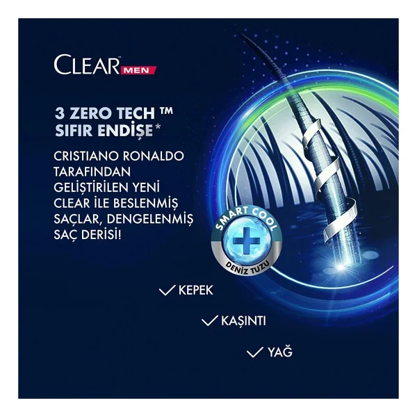 Clear Men Legend By CR7 350 ml 3 Adet Kepek Şampuanı - Görsel 4