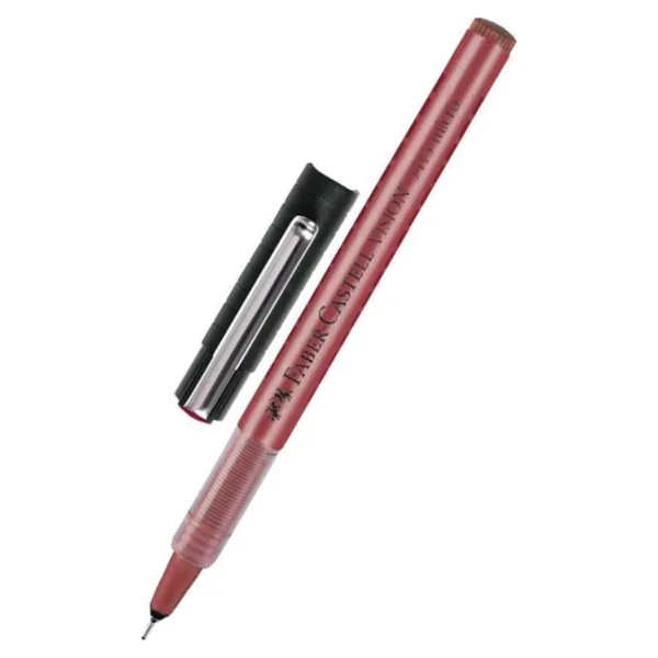 Faber-Castell Vision Micro 5415 0.3 mm Kırmızı İğne Uçlu Kalem - Görsel 3