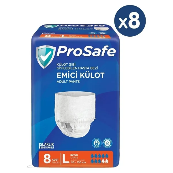 Prosafe Emici Külot Büyük Boy L 8'li 8 Adet Hasta Bezi - Görsel 2