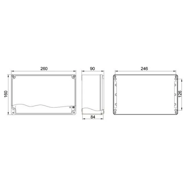 METE ENERJİ 402517H 160X260X90 Alüminyum Buat Menteşeli - Görsel 4
