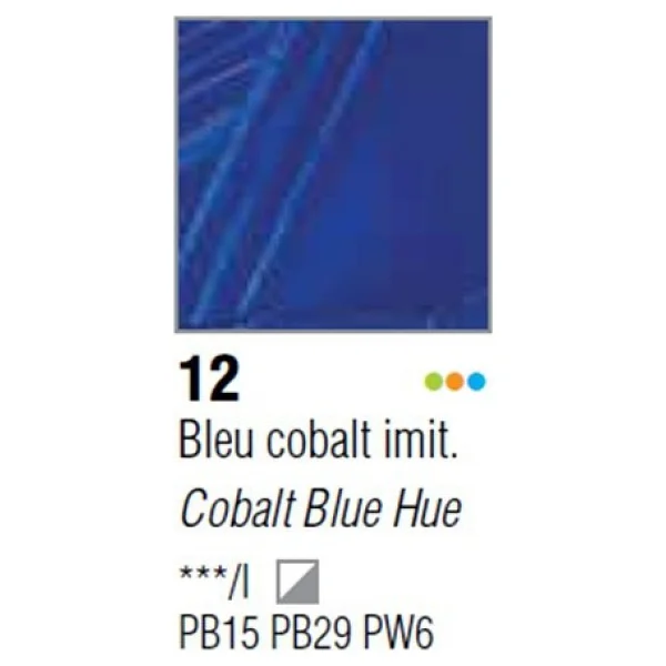 Pebeo Huile Fine XL 37 ml 12 Cobalt Blue Yağlı Boya - Görsel 2