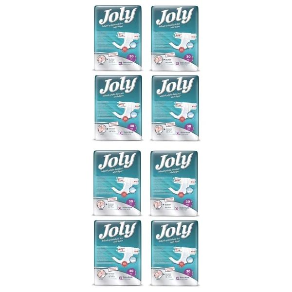 Joly Belbantlı Ekstra Büyük Boy XL 30'lu 8 Adet Hasta Bezi - Görsel 2