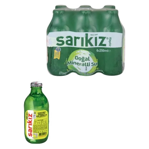 Sarıkız Sade Maden Suyu 24x250 ml - Görsel 2
