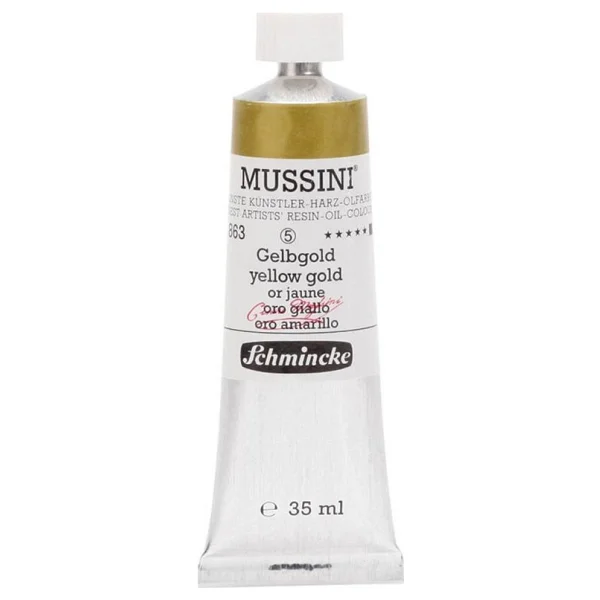 Schmincke Mussini 35 ml 863 Yellow Gold Yağlı Boya - Görsel 2