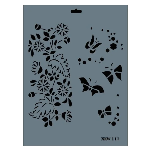 Rich New Seri N-117 Stencil 35x25 cm - Görsel 2