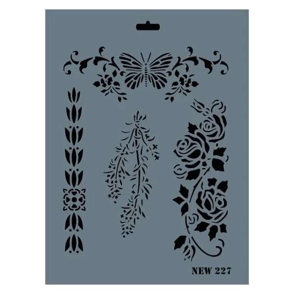 Rich New Seri N-227 Stencil 35x25 cm - Görsel 2