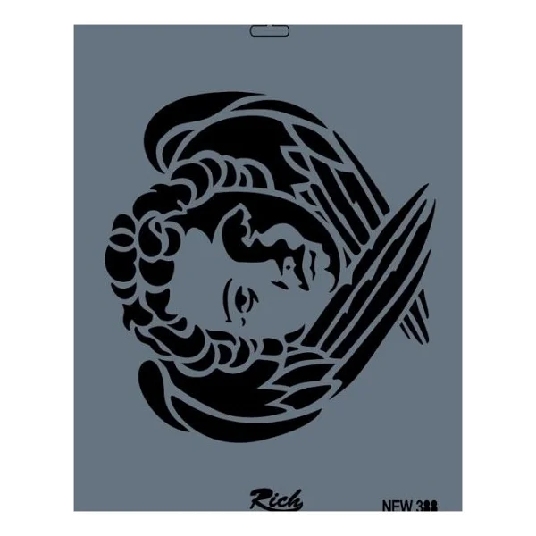 Rich New Seri N-388 Stencil 35x25 cm - Görsel 2