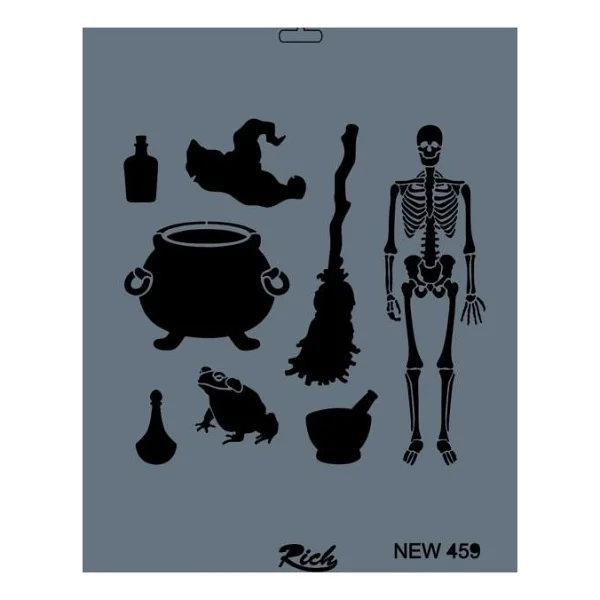 Rich New Seri N-459 Stencil 35x25 cm - Görsel 2