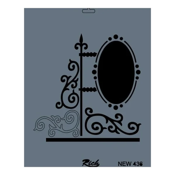 Rich New Seri N-436 Stencil 35x25 cm - Görsel 2
