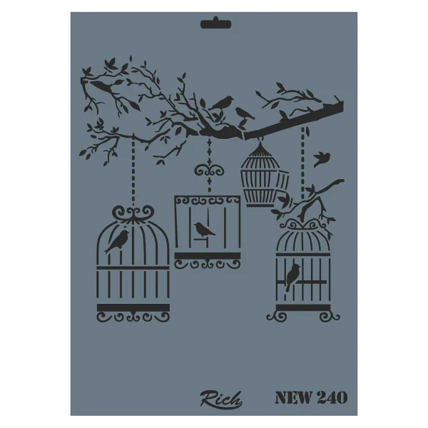 Rich New Seri Stencil 35x25 cm N-240 - Görsel 2