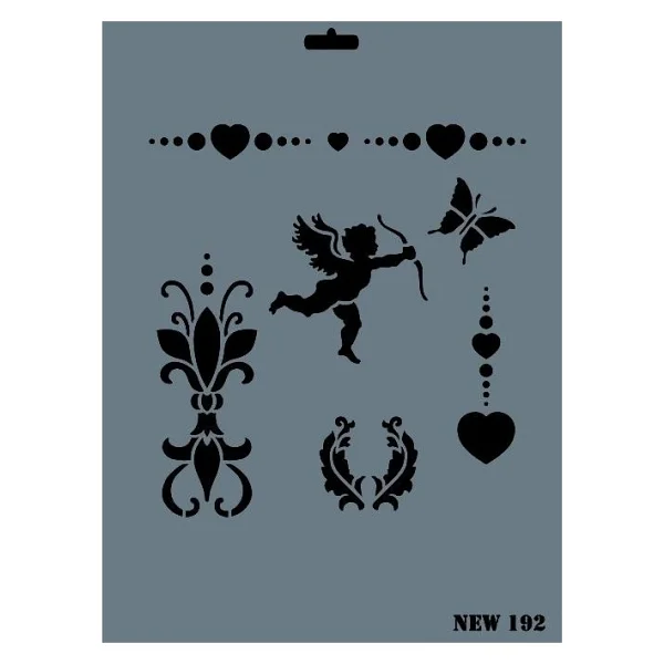 Rich New Seri N-192 Stencil 35x25 cm - Görsel 2