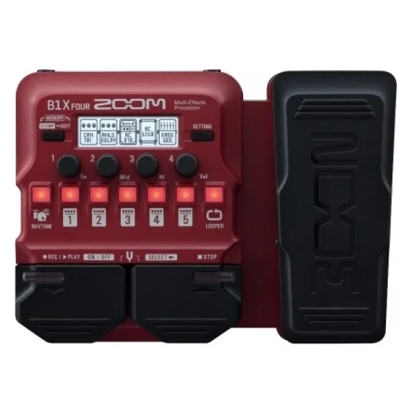 Zoom B1X FOUR Expression Pedallı Bass Multi-Efekt Prosesörü - Görsel 4
