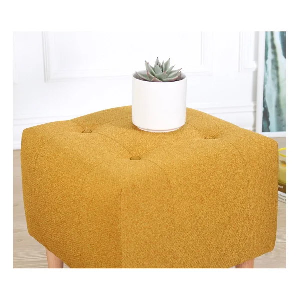 Lorence Home Tomp Puf - Sarı - Görsel 3
