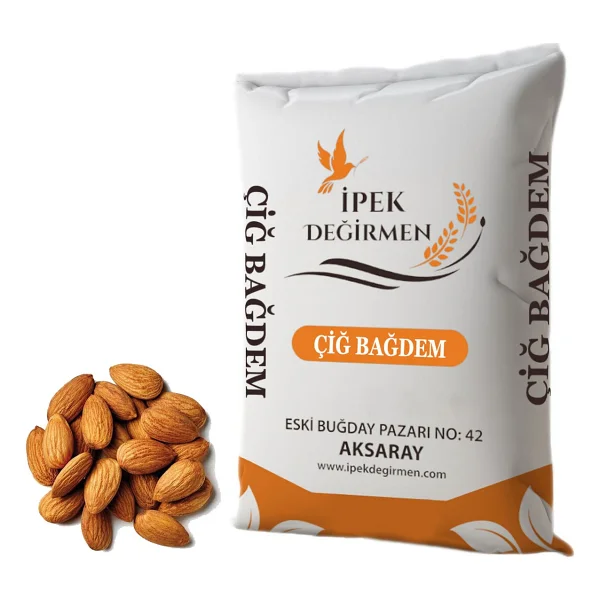 İpek Değirmen İri Jumbo Çiğ Badem İçi 1 kg - Görsel 3