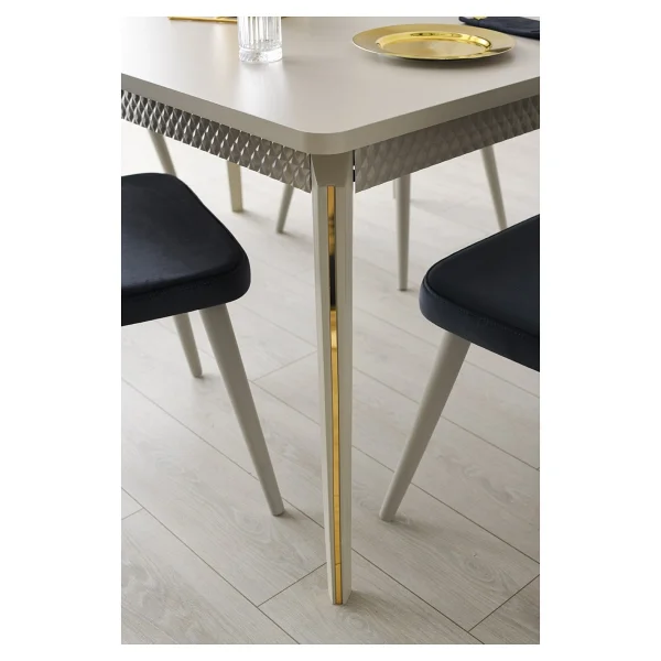 Aydınev Marsilya Mdf Açılır Yemek Masası+6 Sandalye - Görsel 3
