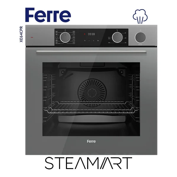 Ferre XE64CPR SteamArt FryArt Gri Ankastre Fırın - Görsel 3