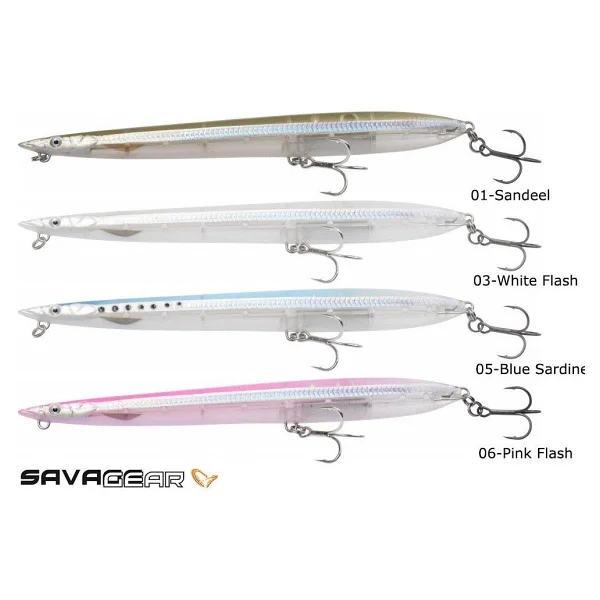 Savage Gear Sandeel Surf Walker 125 10 Gr Sahte Balık 03-white Flash - Görsel 5