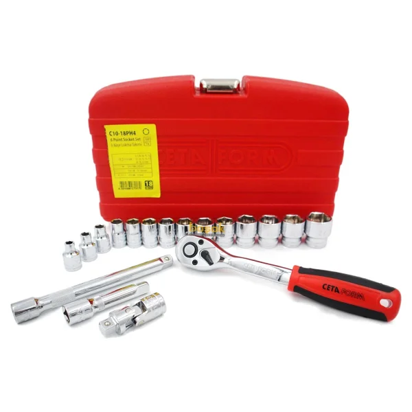 Ceta Form C10-18PH4 18 Parça 3/8” 6 Köşe Lokma Takımı - Görsel 5