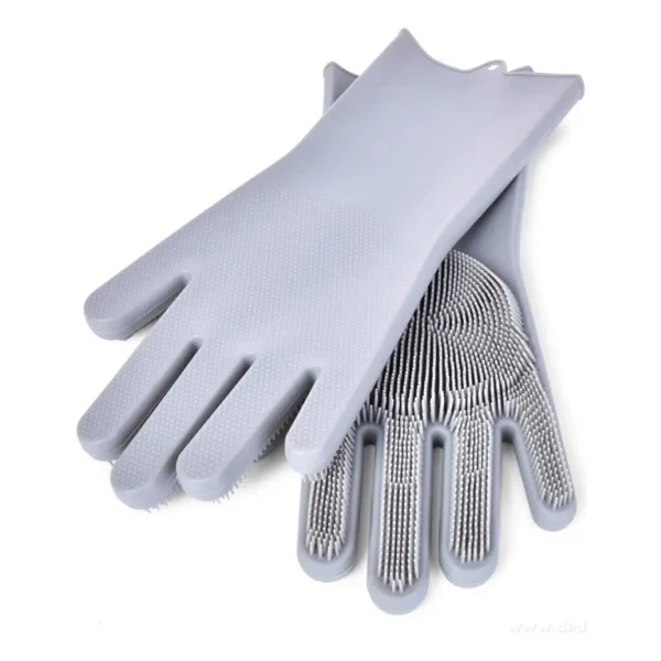 Deco Elit Sihirli Silikon Bulaşık Eldiveni Tırtıklı Magic Gloves Mutfak Banyo Temizleme - Görsel 2