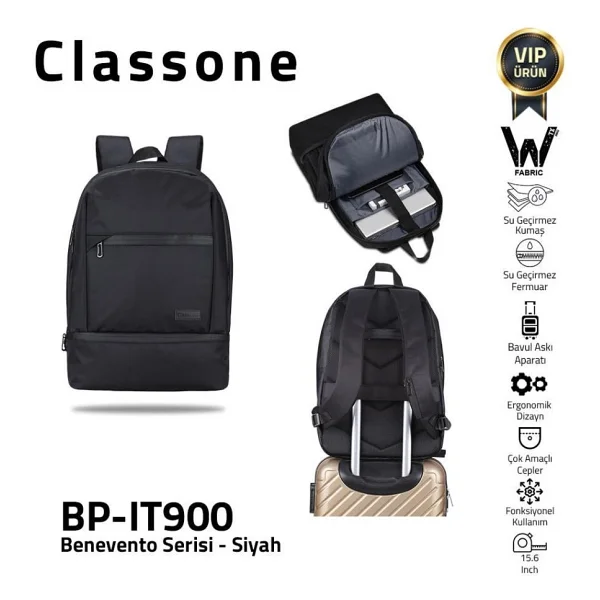 Classone Benevento BP-IT900 15.6" Laptop Sırt Çantası - Görsel 2