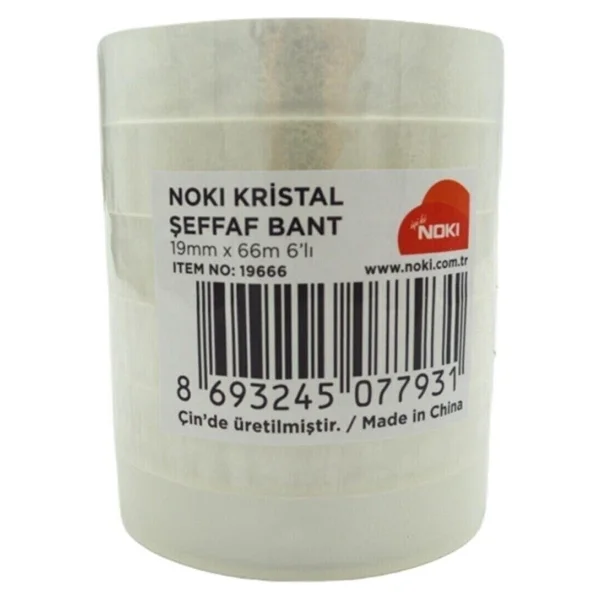 Noki 30 Adet 19X66 Şeffaf Kristal Bant Para Bandı - Görsel 2