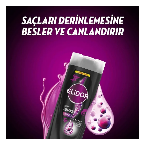 Elidor Superblend Esmer Parlaklık 400 ml Şampuan - Görsel 3