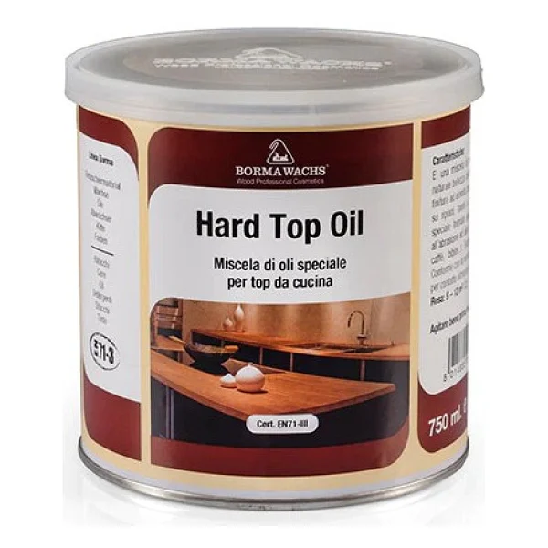 Borma Wachs Hard Top Oil - Masif Tezgah ve Kütük Mobilya Yağı - 0,75 Litre - Iroko - Görsel 6