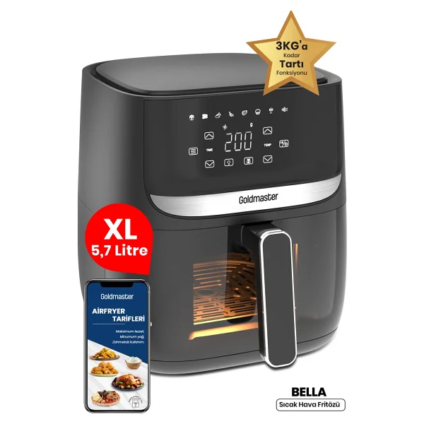 Goldmaster Bella GM7420 5.7 lt Yağsız Fritöz - Görsel 6